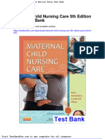 Dwnload Full Maternal Child Nursing Care 5th Edition Perry Test Bank PDF