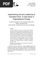 Implementing Servant Leadership Atcleveland Clinic - A Case Study