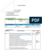 Sesión de Aprendizaje de Personal Social