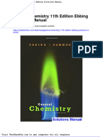 General Chemistry 11th Edition Ebbing Solutions Manual