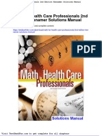 Dwnload Full Math For Health Care Professionals 2nd Edition Kennamer Solutions Manual PDF