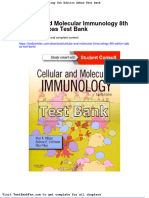 Dwnload Full Cellular and Molecular Immunology 8th Edition Abbas Test Bank PDF