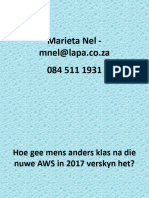 Nuwe Taal en Spelreels N.A.V AWS