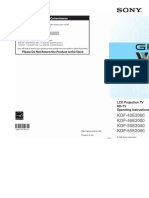 Manual de Usuario Sony KDF-42E2000 (91 Páginas) 4