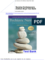 Dwnload Full Psychiatric Nursing Contemporary Practice 5th Edition Boyd Test Bank PDF