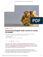 60 Erros de Português Muito Comuns No Mundo Do Trabalho - EXAME