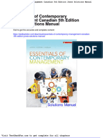 Dwnload Full Essentials of Contemporary Management Canadian 5th Edition Jones Solutions Manual PDF