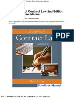 Dwnload Full Essentials of Contract Law 2nd Edition Frey Solutions Manual PDF