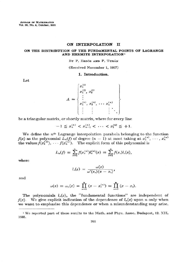 1938 06erdos | PDF | Mathematics Of Computing | Mathematical Concepts