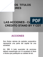 Acciones - Carta de Credito - CDT