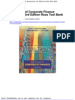 Dwnload Full Essentials of Corporate Finance Australian 3rd Edition Ross Test Bank PDF