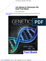 Dwnload Full Genetics From Genes To Genomes 5th Edition Hartwell Test Bank PDF