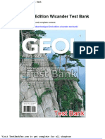 Dwnload Full Geol 2nd Edition Wicander Test Bank PDF