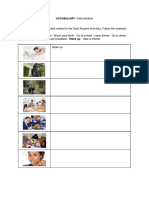 Lesson 1 - VOCABULARY and GRAMMAR - Daily Routine