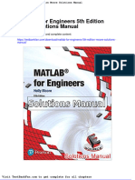 Dwnload Full Matlab For Engineers 5th Edition Moore Solutions Manual PDF
