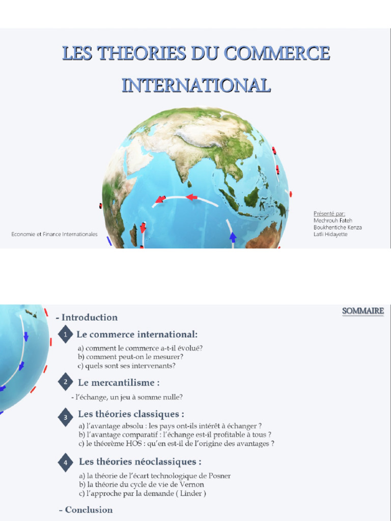 Les Théories Du Commerce Pdf