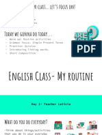 Day 1 - English Class
