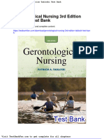 Dwnload Full Gerontological Nursing 3rd Edition Tabloski Test Bank PDF