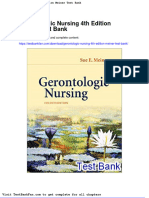 Dwnload Full Gerontologic Nursing 4th Edition Meiner Test Bank PDF