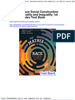 Dwnload Full Matrix of Race Social Construction Intersectionality and Inequality 1st Edition Coates Test Bank PDF