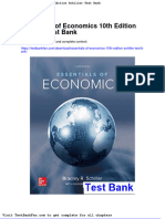 Dwnload Full Essentials of Economics 10th Edition Schiller Test Bank PDF