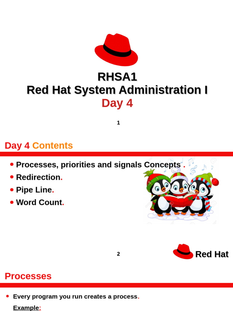 Red Hat System Administration I: Processes and Signals | PDF