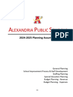 APS Planning Assumptions