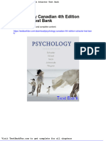 Dwnload Full Psychology Canadian 4th Edition Schacter Test Bank PDF