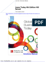 Dwnload Full Global Business Today 9th Edition Hill Solutions Manual PDF