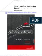 Dwnload Full Global Business Today 3rd Edition Hill Solutions Manual PDF