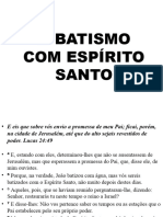 O Batismo Com Espírito Santo