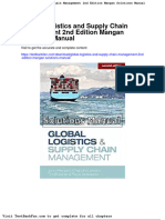 Dwnload Full Global Logistics and Supply Chain Management 2nd Edition Mangan Solutions Manual PDF