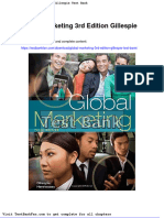 Dwnload Full Global Marketing 3rd Edition Gillespie Test Bank PDF