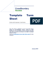 CrossBoundary Access Template PSA Term Sheet Share Purchase Jan2024 VFinal