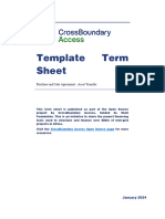 CrossBoundary Access Template PSA Term Sheet Asset Transfer Jan 2024 VFinal