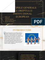 Principiile Generale Ale Dreptului Institutional European