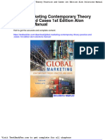 Dwnload Full Global Marketing Contemporary Theory Practice and Cases 1st Edition Alon Solutions Manual PDF