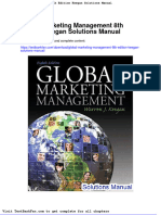 Global Marketing Management 8th Edition Keegan Solutions Manual