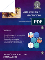 Nutrición en El Macrociclo