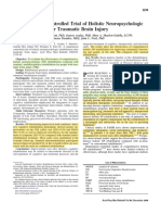 Cicerone (2008) A Randomized Controlled Trial of Holistic Neuropsychologic