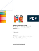 Manual de Usuario Del Formulario de Presentación - Adecuacion Medioambiental