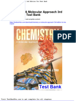 Dwnload Full Chemistry A Molecular Approach 3rd Edition Tro Test Bank PDF