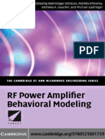RF Power Amplifier Behavioral Modeling The Cambridge RF and Microwave Engineering Series Compress
