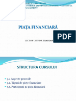 Finante - Curs 3 Piata Financiara