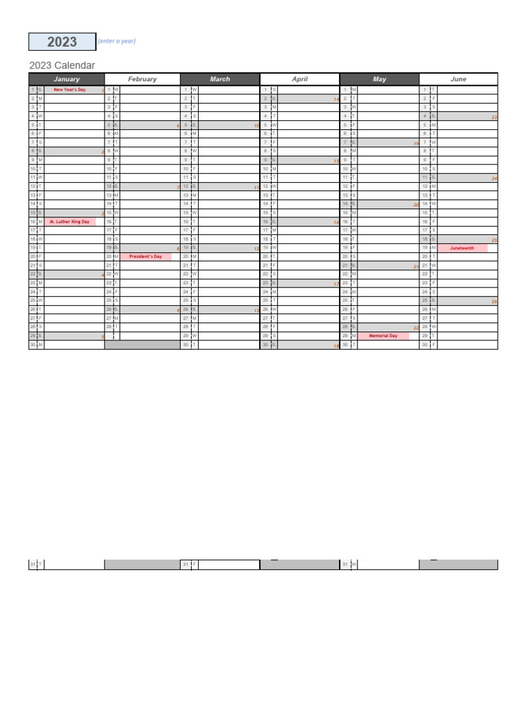 2023 us calendar with holidays excel download free pdf observances