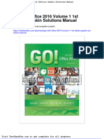 Dwnload Full Go With Office 2016 Volume 1 1st Edition Gaskin Solutions Manual PDF
