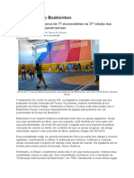 A Trajetória Do Badminton