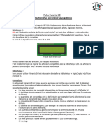 Tutoriel 10 Arduino Programme Ecran LCD