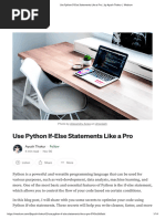 Use Python If-Else Statements Like A Pro - by Ayush Thakur - Medium