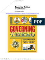 Dwnload Full Governing Texas 3rd Edition Champagne Test Bank PDF